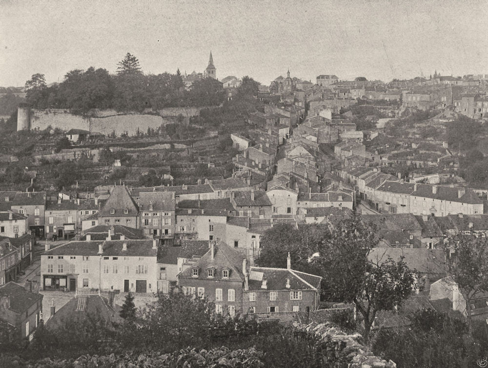MEURTHE-ET-MOSELLE. Briey- Vue générale 1906 old antique vintage print picture